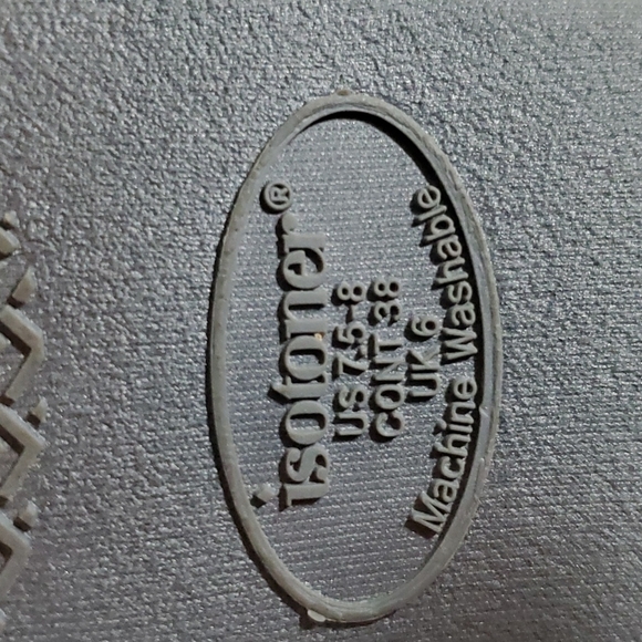 ISOTONER Women's Heathered Grey Slip-on Slippers-96048 Ash-NWOT-Sz 7/8 - Picture 6 of 10